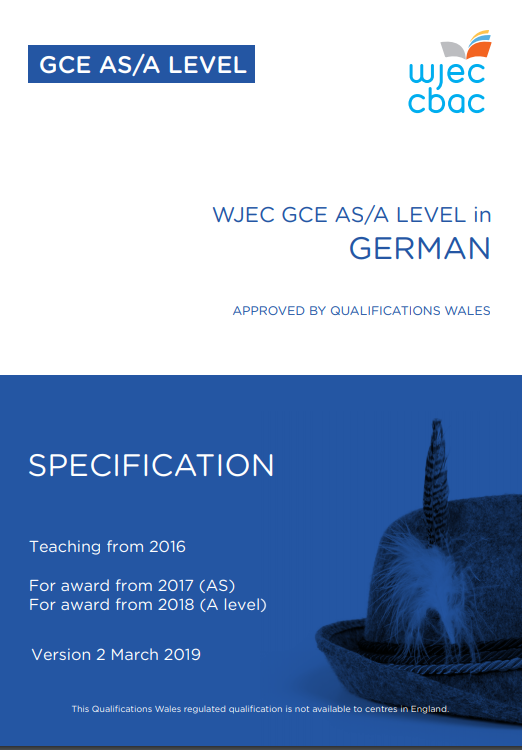 AS/A Level German Specification