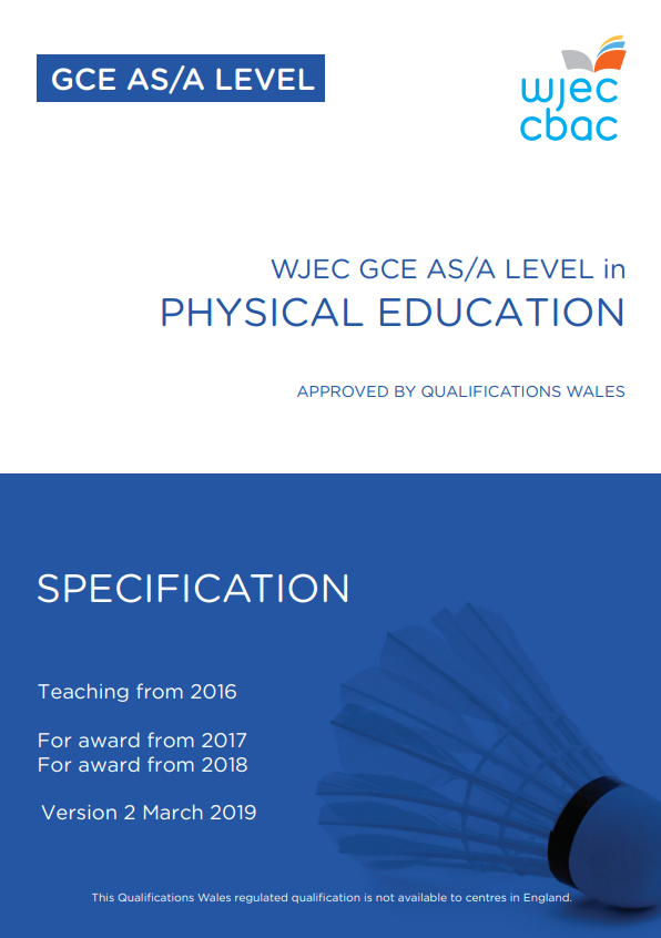 AS/A Level Physical Education Specification