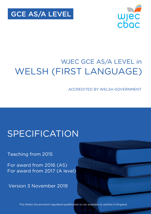 AS/A Level Welsh Language Specification