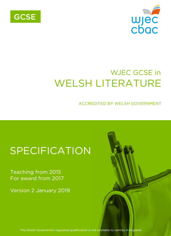 GCSE Welsh Literature Specification