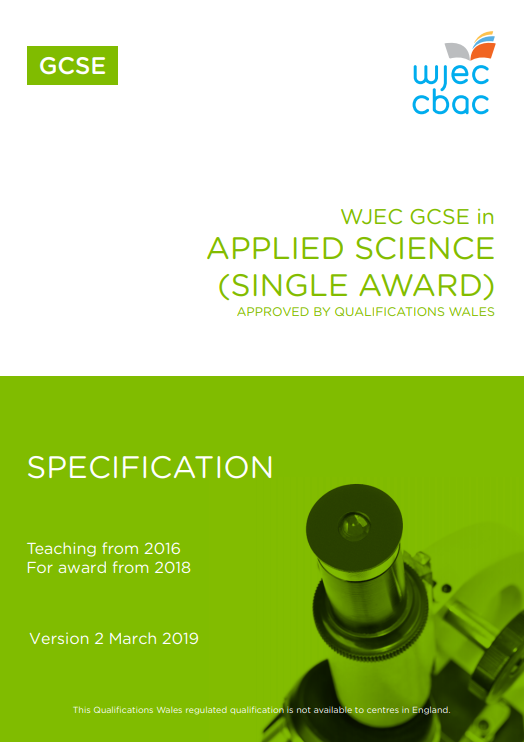 GCSE Applied Science (Single Award)