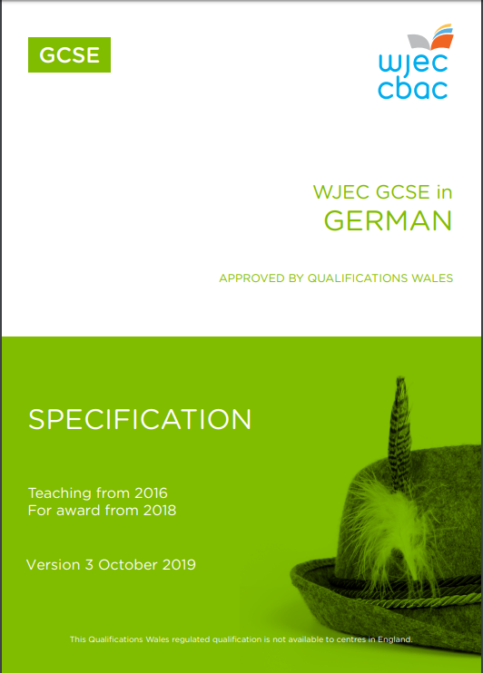 GCSE German Specification